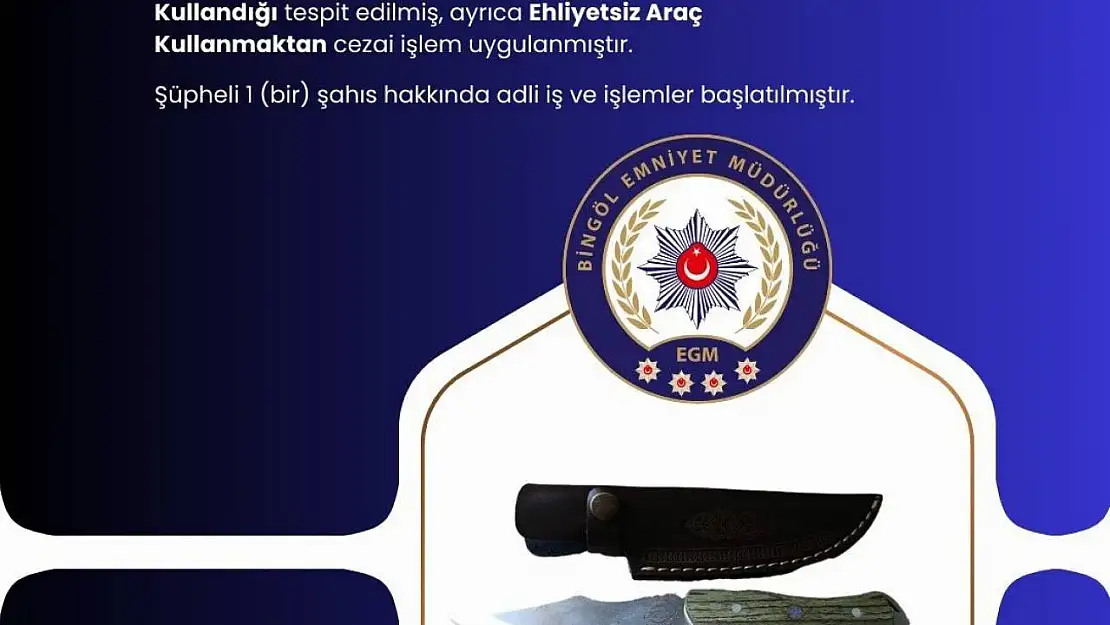 Bingöl'de aranan şahıs, başkasına ait kimlikle yakalandı