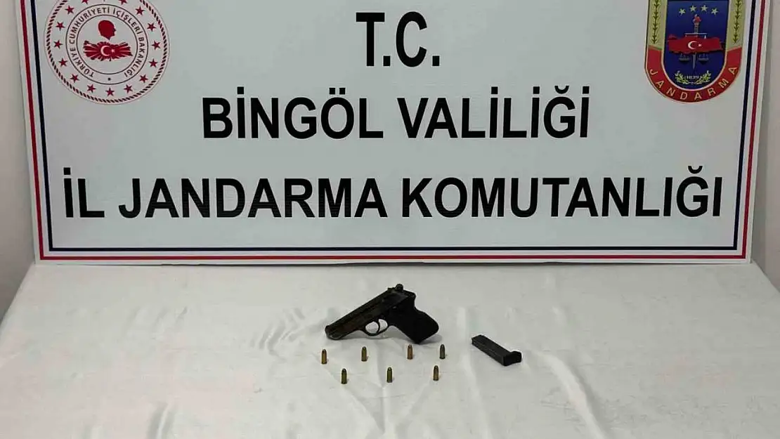 Bingöl'de ruhsatsız silah ele geçirildi
