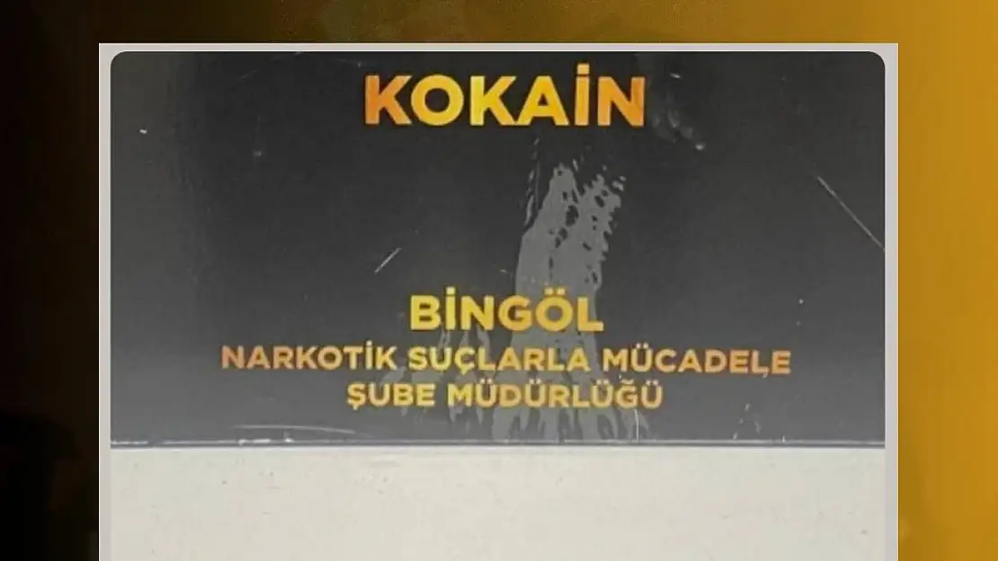 Bingöl'de uyuşturucu madde ele geçirildi