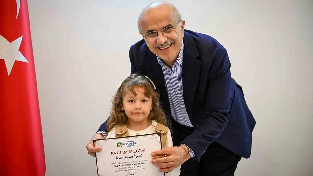 Minik yüreklerden Başkan Er'e anlamlı ziyaret