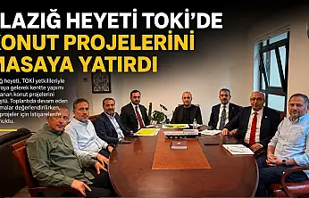 Elazığ Heyeti TOKİ'de Konut Projelerini Masaya Yatırdı