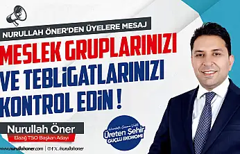 Nurullah Öner'den Üyelere Mesaj: 'Tebligatınızı Alın, Grubunuzu Kontrol Edin'