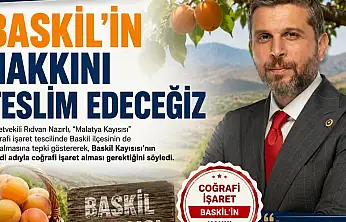 Baskil Kayısısı Kendi Adıyla Anılmalı..