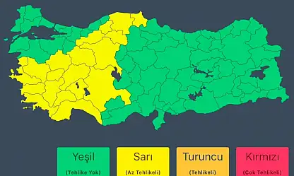 Meteoroloji Genel Müdürlüğü'nden alınan son bilgilere göre..