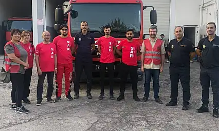 Elazığ belediyesi itfaiyesinden sar ekibine destek eğitimi