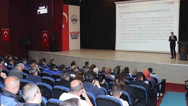 Elazığ Belediyesi personeline yönelik KVKK semineri verildi