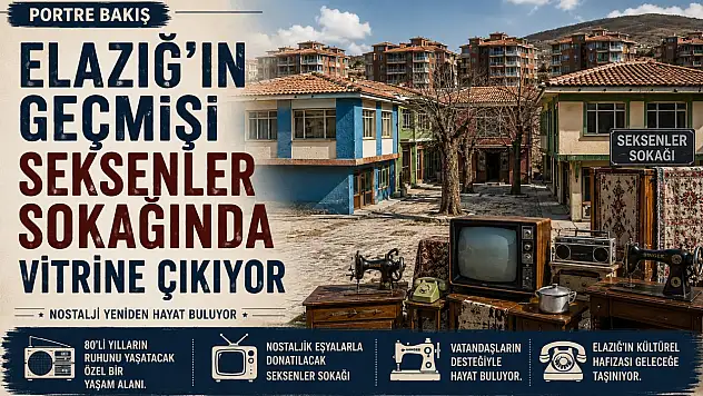 Elazığ'ın Geçmişi Seksenler Sokağı'nda Vitrine Çıkıyor
