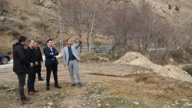 Keban'da hizmet atağı: Yetkililer çalışmaları inceledi