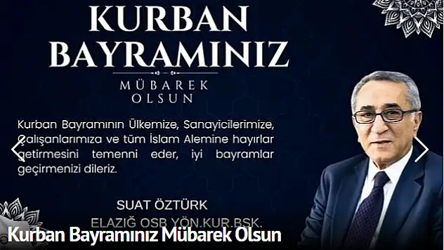 KURBAN BAYRAMINIZ MÜBAREK OLSUN