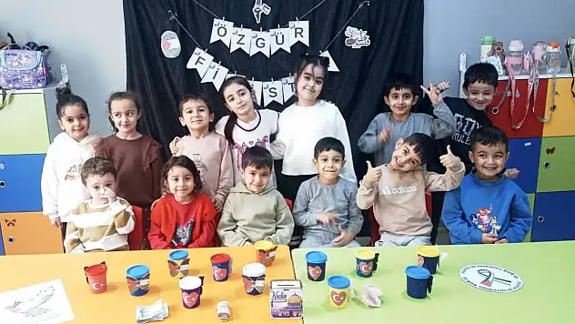 Tuncelili miniklerden Gazze'deki çocuklara anlamlı destek