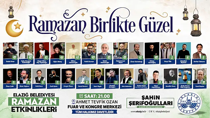 Elazığ Belediyesi’nden Ramazan Etkinlikleri