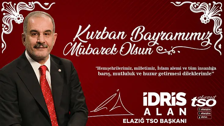TSO Başkanı Alan'dan Kurban Bayramı Mesajı