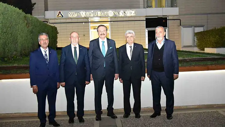 Başkan Dumandağ, TOBB Başkanı Hisarcıklıoğlu ile bir araya geldi