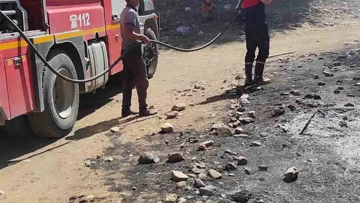 Bingöl'de çıkan yangın söndürüldü