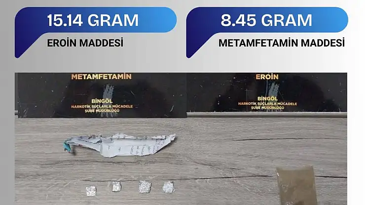 Bingöl'de uyuşturucu operasyonu