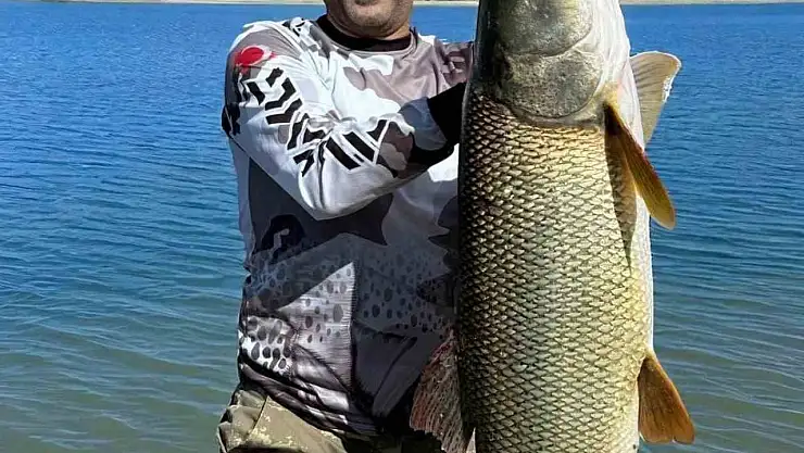 Elazığ'da 34 kiloluk dev turna yakalandı