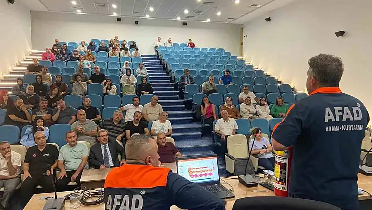 Elazığ'da afet farkındalık, yangın ve tahliye tatbikatı