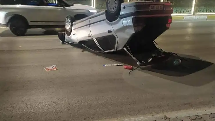 Elazığ'da otomobil takla attı: 1 yaralı