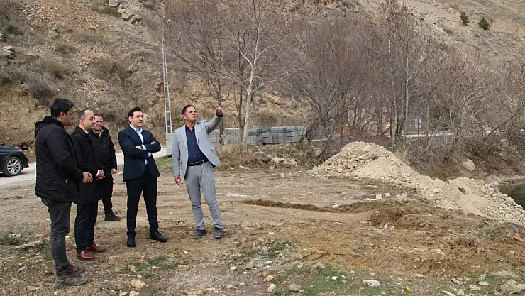 Keban'da hizmet atağı: Yetkililer çalışmaları inceledi