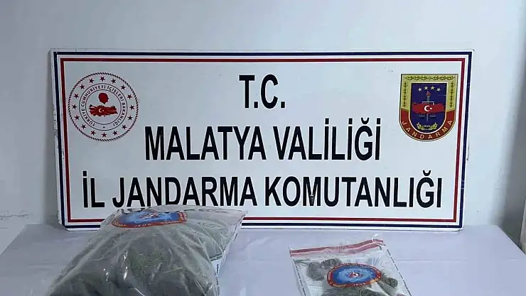 Malatya'da 3 kilo 348 gram kubar esrar ele geçirildi