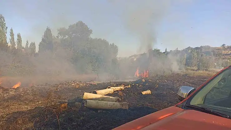 Malatya'da bahçe yangını