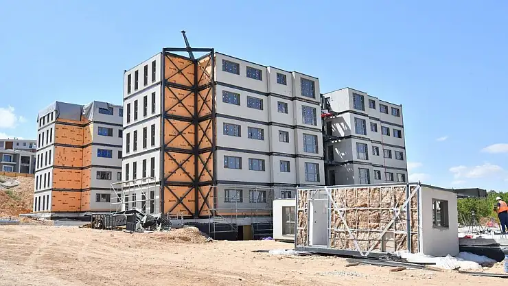 Malatya Yeşilyurt'ta depreme dayanıklı çelik modüler yüksek katlı binalar yükseliyor