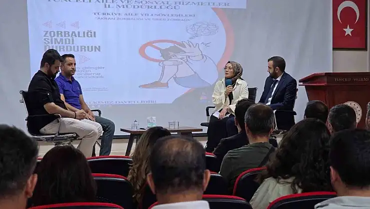 Tunceli'de 'Akran zorbalığı ve siber zorbalık' söyleşisi