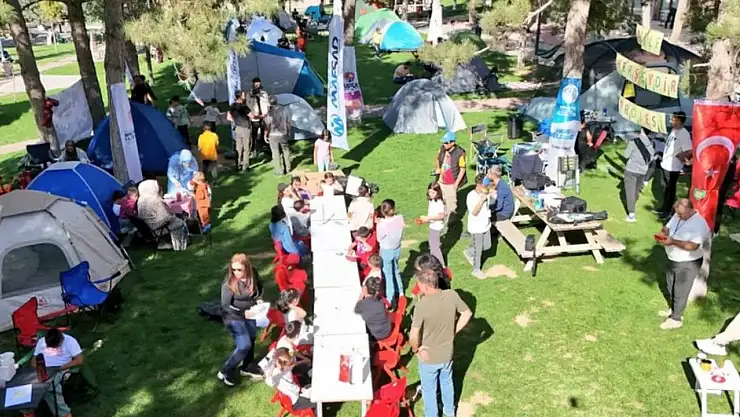 Yeşilyurt'ta aile bağlarını güçlendiren çadır kampı düzenlendi
