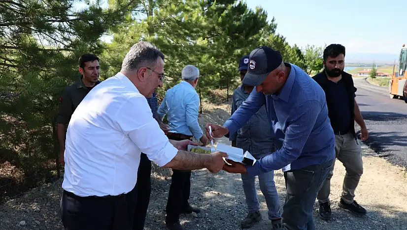 Genel Sekreter Yatkın'dan Asfalt Mesaisindeki Ekiplere Ziyaret