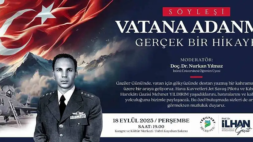 Kıbrıs Gazisi Mehmet Yıldırım, hatıralarını Yeşilyurt'ta paylaşacak