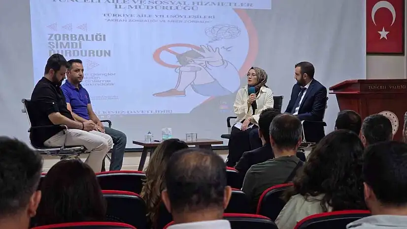 Tunceli'de 'Akran zorbalığı ve siber zorbalık' söyleşisi