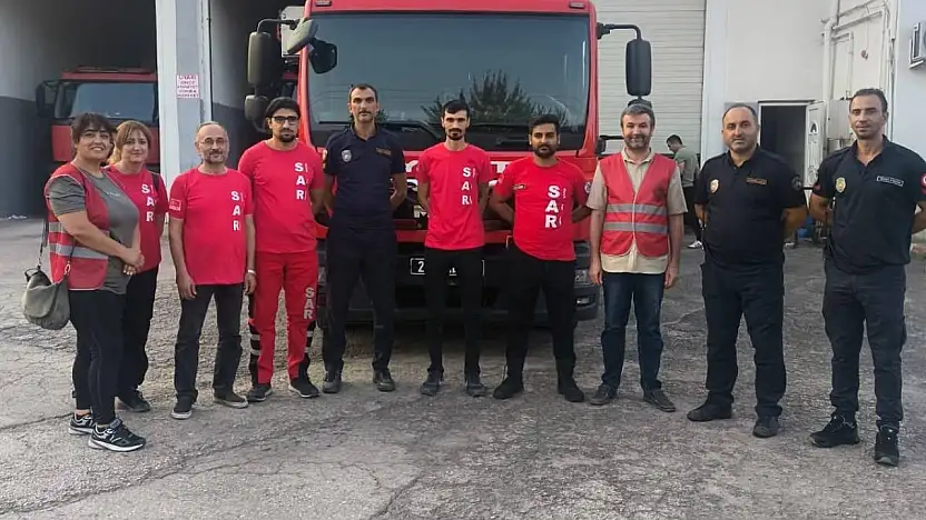 Elazığ belediyesi itfaiyesinden sar ekibine destek eğitimi