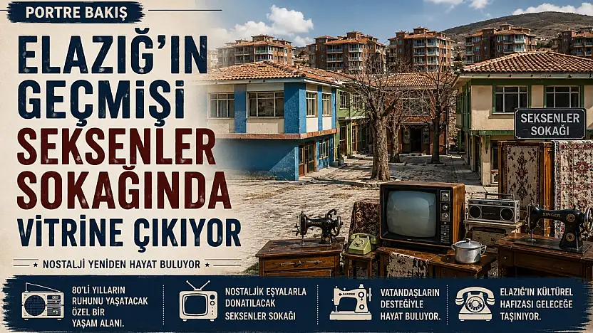 Elazığ'ın Geçmişi Seksenler Sokağı'nda Vitrine Çıkıyor