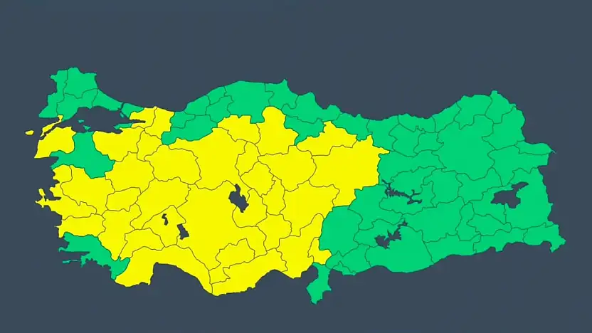 Meteoroloji Genel Müdürlüğü'nden alınan son bilgilere göre Afad'dan uyarı...