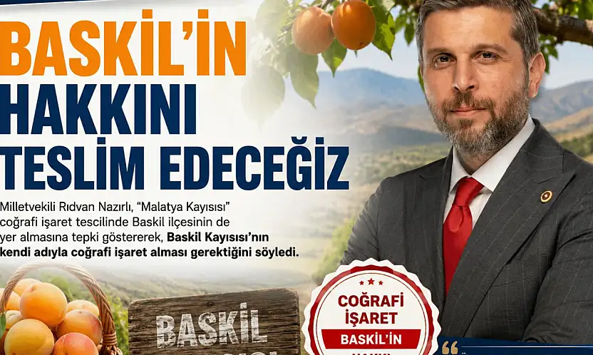 Baskil Kayısısı Kendi Adıyla Anılmalı..